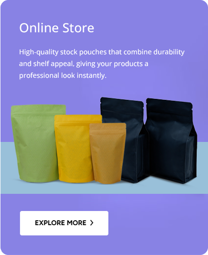 Unprinted stock pouches